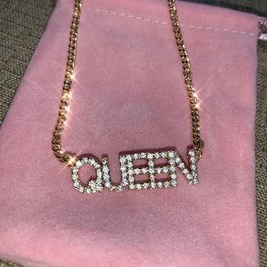 Gold plated w/Cubic Zirconia Custom name necklace